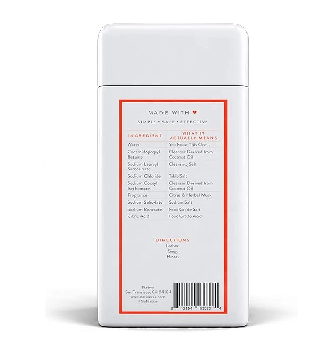 Native Body Wash - Citrus &amp Herbal Musk - 11.5 oz (340ml)