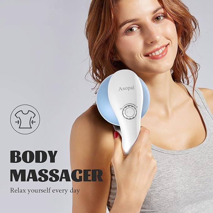 Cellulite Massager Hand Held Deep Tissue Massager for Muscles Back Shoulder Neck Leg CalfFoot Electric Percussion Body Massage Machine