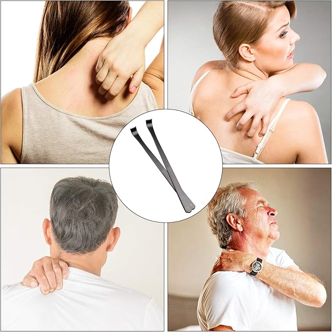 Manual Back Scratcher - Long Reach Back Massager for Itching Relief and Body Relaxation(C)