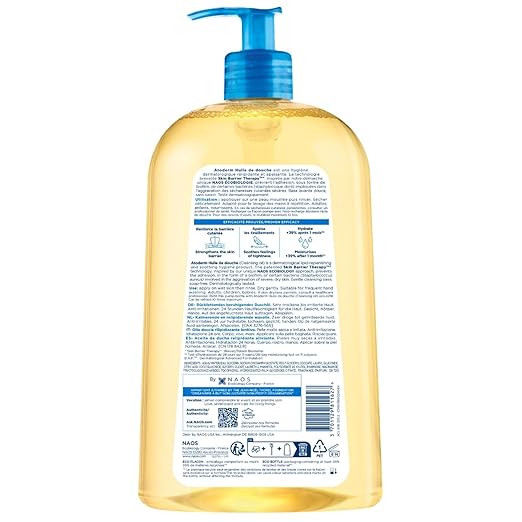 Bioderma Atoderm Shower Oil Cleansing Oil For Face &amp Body Nourishing Cleansing Oil For Dry to Atopic Sensitive Skin For Softer &amp Smooth Skin For Your Whole Family
