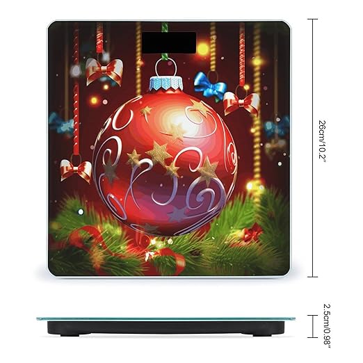 Xmas Ball Scale for Body Weight Smart Scales Digital Bathroom Scale High Precision Weighing Scales with Large Display Weighing Machine for People