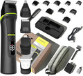 Beard Trimmer for Men Electric Trimmer and Shaver 14 in 1 Wet/Dry Waterproof USB Type-C Professional Hair Clippers Mustache Trimmer Body Nose Ear Face Trimmer Gifts for Men