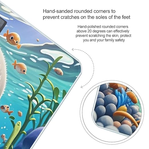 Cute Sea Animal Manatee Scale for Body Weight Digital Bathroom Scale Toughened Glass High Precision Scales for Body Weight with Large LCD Backlight Display Weight Scales