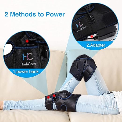 Heated Knee Brace Wrap with MassageVibration Knee Massager with Heating Pad for Knee Fatigue Leg Massager Heated Knee Pad for Stress Relief Support Knee Brace Wrap Rechargeable