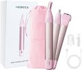 Nose Hair Trimmer for Women 3in1 Facial Hair Removal Trimmer - Metal Body Rechargeable Waterproof Portable - Nose Ear Eyebrow Peach-Fuzz Lips Chin (Pink)