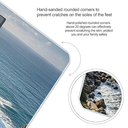 Fishing Village Scale for Body Weight Smart Scales Digital Bathroom Scale High Precision Weighing Scales with Large Display Weighing Machine for People