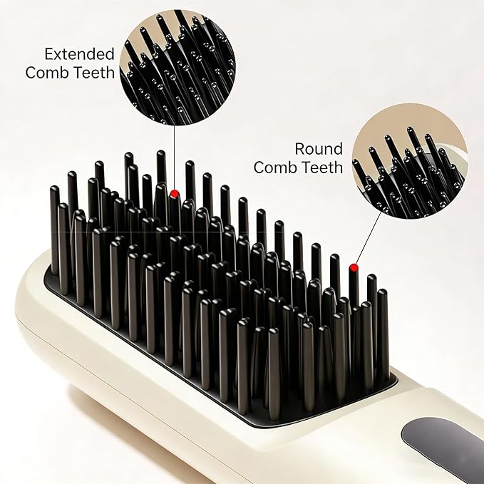 Hair Straightener Brush with 4 Heat Settings and Innovative Technology for Smooth Hair Twist Complimentary Hair Straightener
