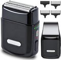 Men's 2-in-1 Rechargeable Foil Shaver &amp Hair Clipper Beard &amp Sideburn Grooming Trimmer 3 Floating Blades Electric Razor 7200RPM High-Speed Motor IPX7 Waterproof Travel-Friendly