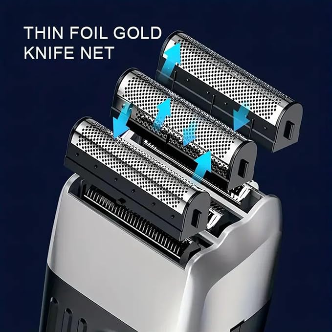 Electric Razors for Men Rechargeable Cordless Foil Shaver for Men - 3 Blades Smooth and Precise Shave