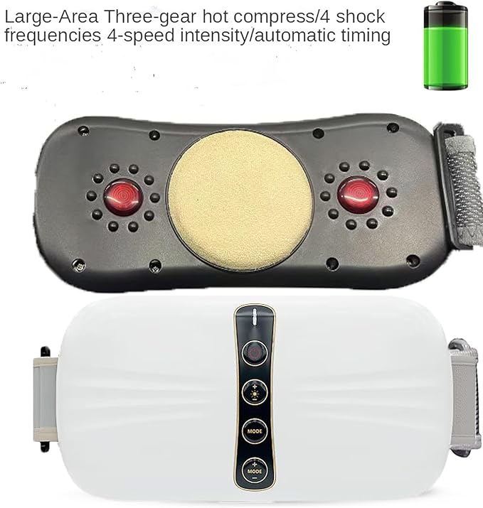 Abdominal Massager Electric Abdominal Massage Device Intelligent Timing/Multiple Modes/Multi-Part Use/Constant Temperature Hot Compress for Body Shaping Belly Legs Neck