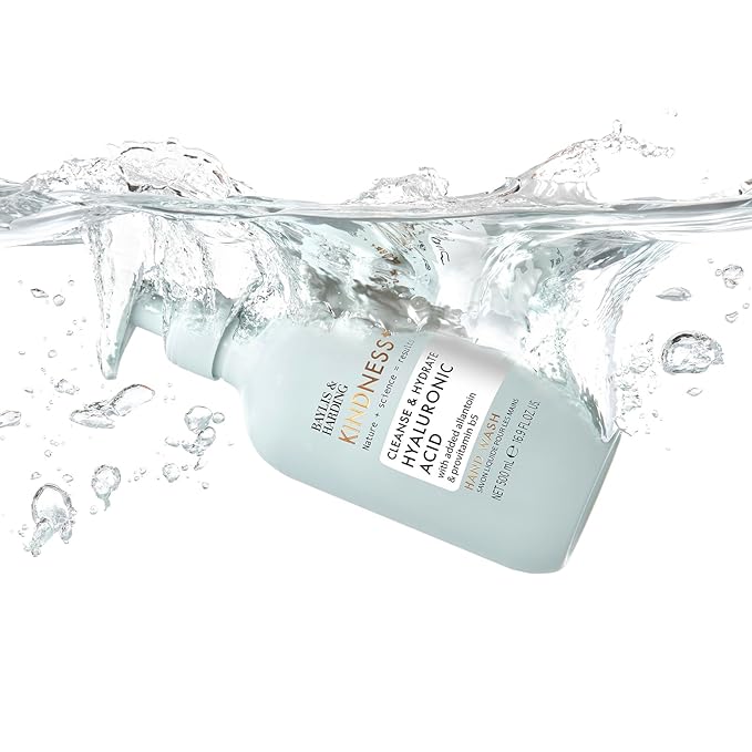 Baylis &amp Harding Kindness + Hyaluronic Acid Pear &amp Orange Blossom Fragrance 16.9 fl. oz Cleanse &amp Hydrate Hand Soap (Pack of 3) - Biodegradable Formula - Vegan Friendly