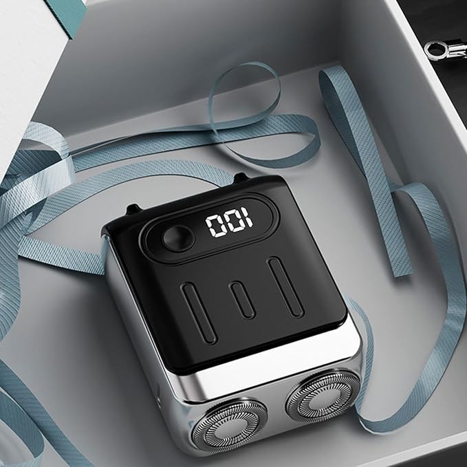 Portable Electric Shaver For Men Quiet Small Travel Trimmer With Digital Display Efficient Shaving Tool Travel Shaver