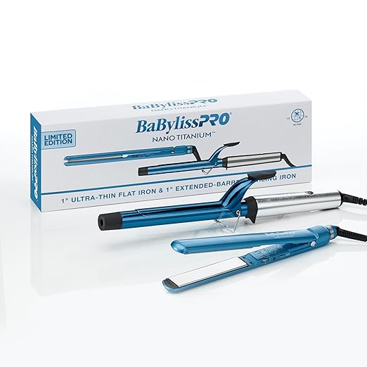 Nano Titanium Ultra-Thin Hair Straightener Professional Flat Iron 5-Inch Extended Plates for Faster Straightening for All Hair Types