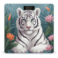 Cute White Tiger Weight Scale for Body Weight Digital Bathroom Scale High Capacity Accurate Digital Weighing Scales and Easy-to-Read on Backlit LCD Display Scales