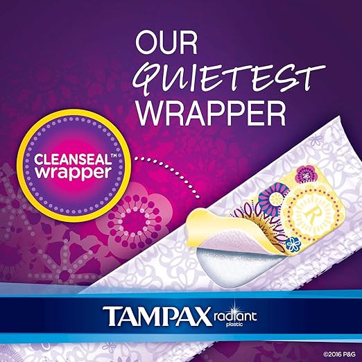 Tampax 29936 Radiant Tampons Regular Super 84 Count (Pack of 1)