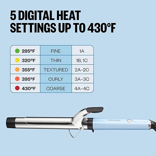 Nano Titanium Professional Curling Iron with Extended/Long Barrel Perfect for Longer Hair