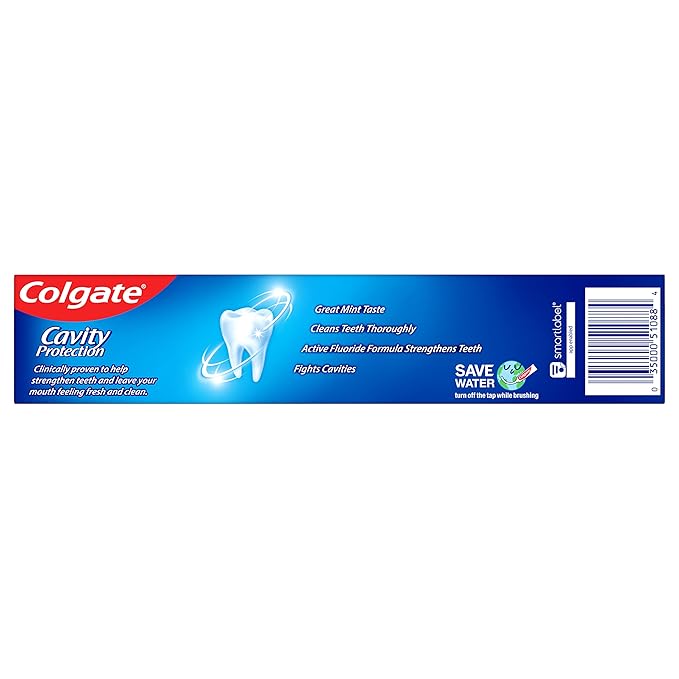 Colgate Total Mouthwash Alcohol Free Mouthwash Peppermint 33.8 Ounce 3 Pack &amp Cavity Protection Toothpaste with Fluoride Great Regular Flavor 6 Ounce
