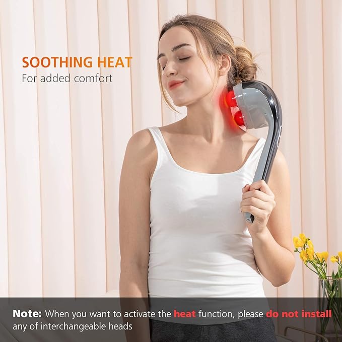 Snailax Handheld Back Masssager and Neck Massager Bundle