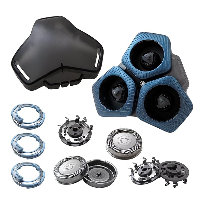 SH71/50 Blue Complete Replacement Shaver Head For Philips Norelco Series 7xxx and 5xxx- S5587 S5799 S7732 S7731