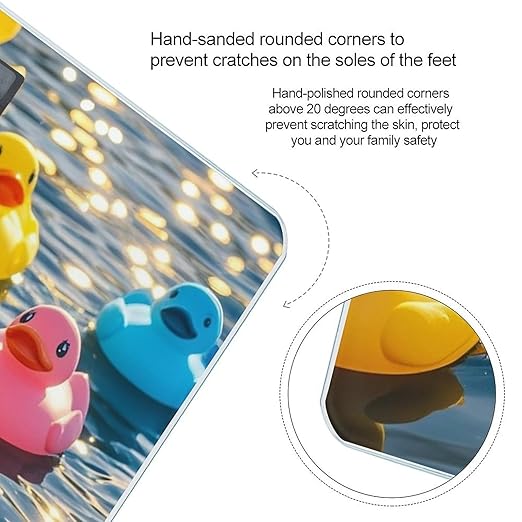 Rubber Ducks Smart Scale for Body Weight Accurate Bathroom Scale with LED Display Digital Weight Scales Weighing Machine High Precision Scales for Bath Home