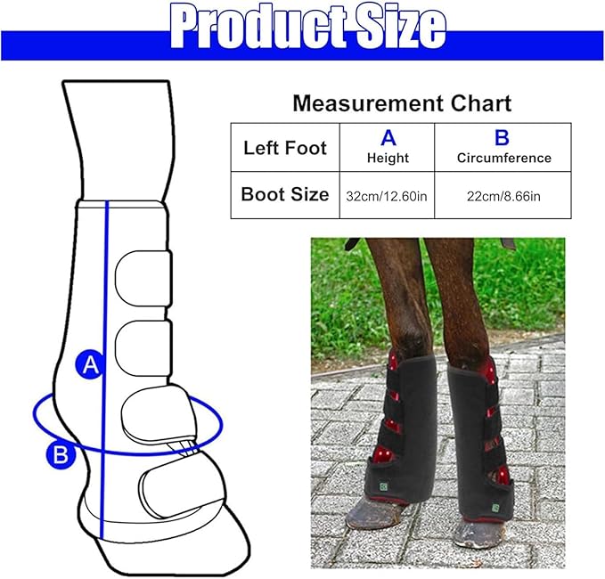 LED Red Light Therapy Device for Horse Hoof Horse Near Infrared Therapy Wrap Portable Deep Light Therapy Muscle Joint Pain from Strenuous Exercise of Horse