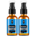Beard OilMaximun Thickening Biotin with Castor Oil and Argan &amp Jojoba Oils Promotes Beard Growth Styles Strengthens &amp Softens Beards &amp Mustaches1 Ounce*2（2 Pack）