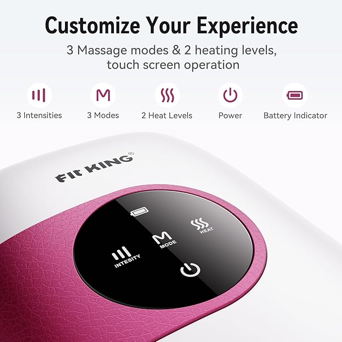 FIT KING Hand Massager Bundle with FT-009A - Ideal Gift for Wife Parents &amp Friends