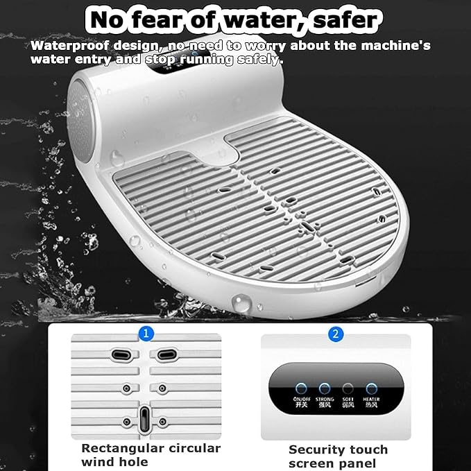 Body Dryer Body Hair Dryer Negative Ion Full Body Dryer with 2 Gears Adjustment Quick Air Drying Body Dryer After Shower with Heating and Cooling and Weight Scale