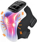 Knee Massager Large LED Screen Adjustable TemperatureCordless Knee Massager with Heat and Vibration Portable Massager for Knee Discomfort Longer Knee Straps 48CM