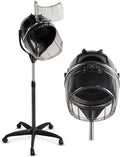 TASALON Professional Hooded Bonnet Hair Dryer Stand with Adjustable Timer Rolling Wheels - Portable Floor Standing Dryer for Home Salon &amp Beauty Spa Equipment