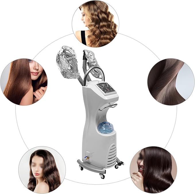Stand Hair Steamer 7 in 1 Freestanding Salon Hair Dryer Hair Color Perm Processor Hair Treatment Salon SPA
