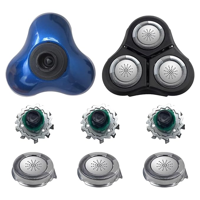 2023 New RQ11 Shaving Head w/Blue Base Holder for Philips Norelco RQ11 Sensotouch 2D 1150X 1160X 1170X 1180X