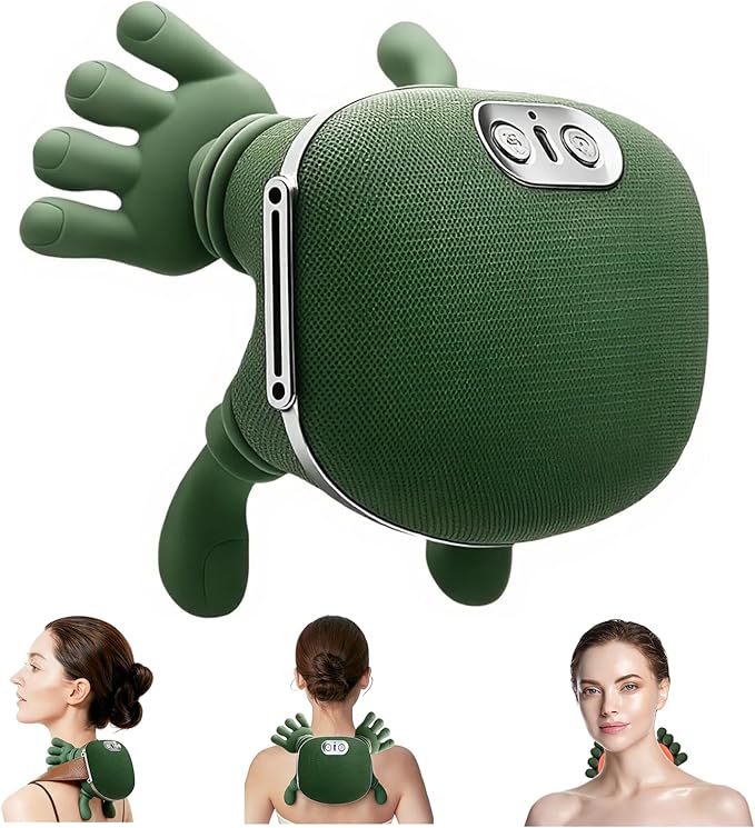 Neck Massager Hand and Back Massage for Pain Relief Deep Tissue Shoulder Body Electric Massager Shiatsu Masajeador De Espalda Y Cuello with Heat