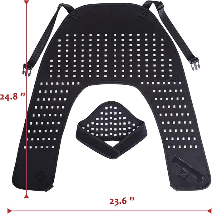 TUOB Red &amp Infrared Light Therapy for Shoulder &amp Neck Home Use 850nm Shoulder &amp 880nm Neck Pad Full Cover Light Therapy for Pain Relief &amp Muscle Relaxation