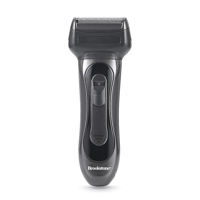 Brookstone - Electric Razor for Men Foil Shaver Precision Foil Blades Comfortable Close Shave Professional Quality (Black)