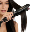2-in-1 Hair Straightener and Curler Ceramic Flat Iron with Floating Plates Anti-Frizz Hair Styling Tool Adjustable Temperature Fast Heating Dual Voltage for Travel and Home Use