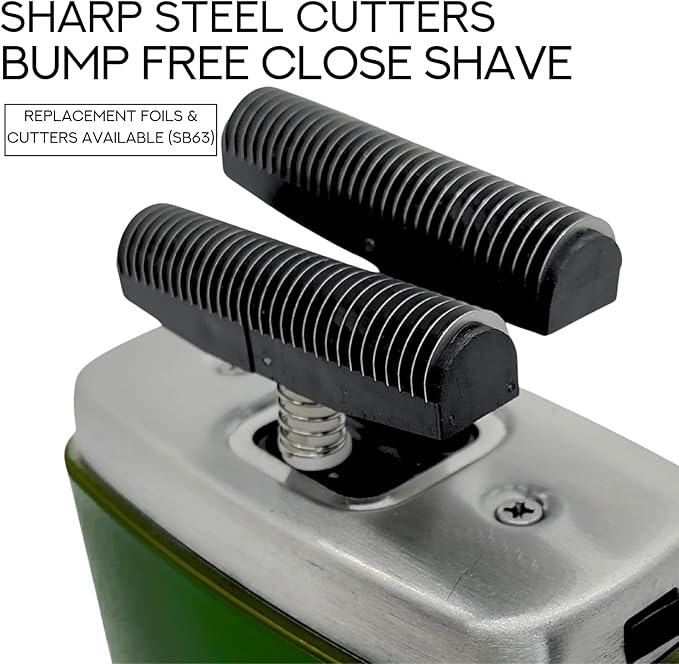 Supreme Trimmer Crunch STF602 – Waterproof Double Foil Shaver for Men | 150 Min Runtime Wet/Dry Cordless &amp Corded Electric Razor | Hypoallergenic Foils for Face Head &amp Stubble