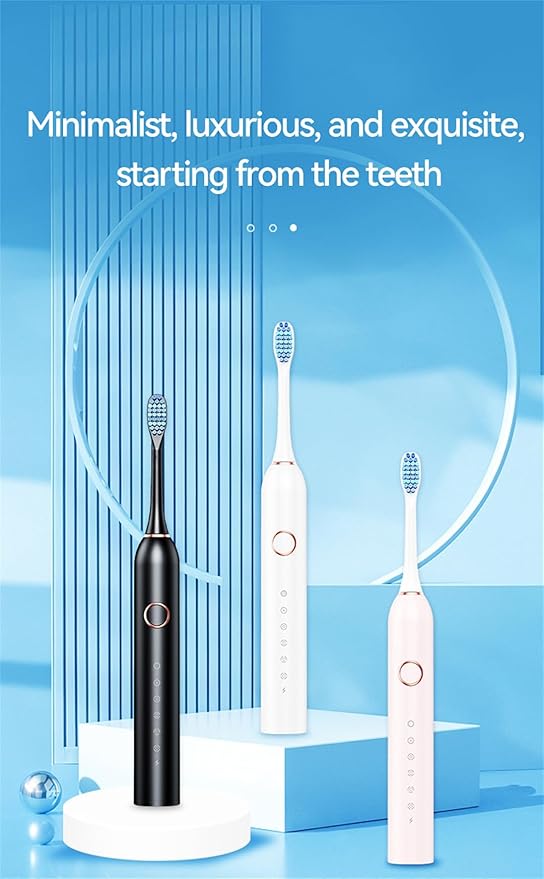 Electric Toothbrush for Adults (Black)