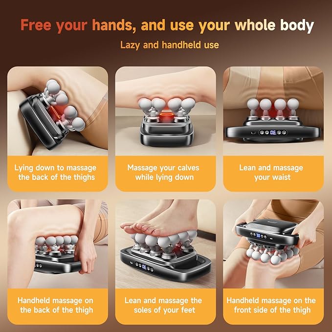 Upgraded 16-Head Massage Gun Deep Tissue Percussion Massager Muscle Massage Gun for Back Shoulders Legs Body Muscle Pain Relief Gifts for Men and Women