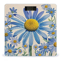 Blue Flower Watercolor Daisy Smart Scale for Body Weight Accurate Bathroom Scale with LED Display Digital Weight Scales Weighing Machine High Precision Scales for Bath Home