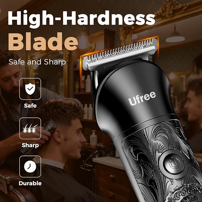 Ufree Beard Trimmer for Men Foil Shaver Electric Razor Shavers for Body Face Nose Ear Cordless Hair Trimmer Professional Hair Clippers Mustache Grooming Kit Birthday Gifts for Men