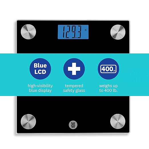 Weight Watchers Scales by Conair Scale for Body Weight Digital Bathroom Scale in Black