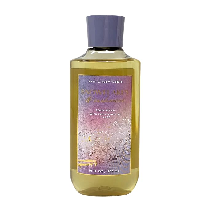 Bath &amp Body Works Shower Gel Gift Set of 2 10oz Each (Snowflakes Cashmere)