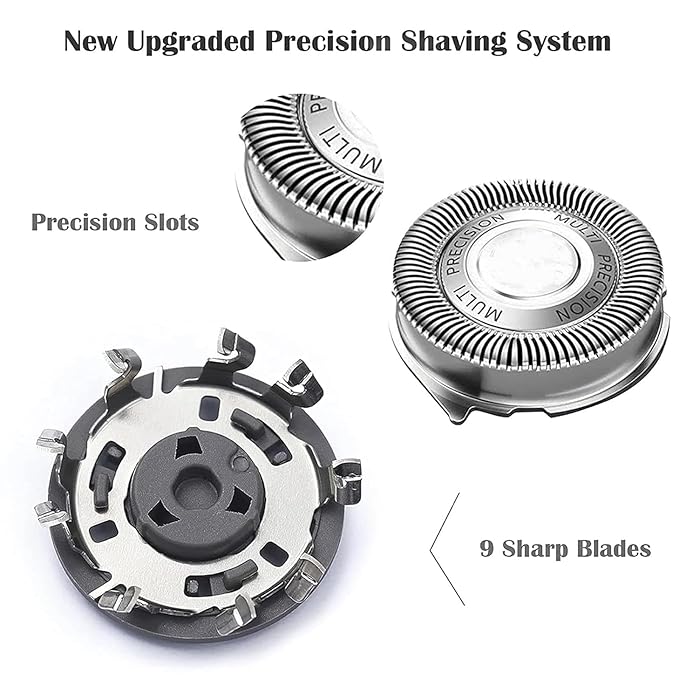 SH50/52 Replacement Heads Blades Fit for Series 5000 Shavers Serie5000 Electric Razor Replacement Shaving Blades Fit for Shaver Series 5000 (S5xxx) ATXX (S5xxx) PTXX (PT8xx PT7xx)