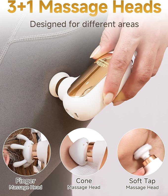 Mini Massage Gun Travel Size Powerful Small Massage Gun Deep Tissue for Pain Relief Muscle Massager for Neck Shoulder Thigh Scalp Quiet Pocket Massager FSA-HSA Eligible