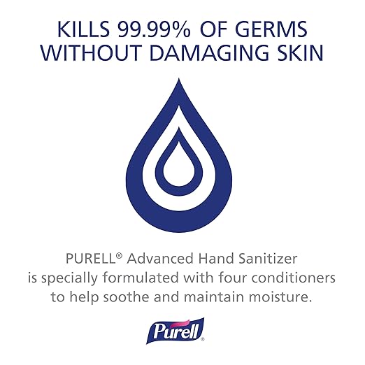 PURELL VF PLUS Hand Sanitizer Gel Fragrance Free 1200 mL Sanitizer Refill for PURELL TFX Dispenser (Pack of 4) - 5499-04