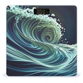Distorted Wave Texture Scale for Body Weight Smart Scales Digital Bathroom Scale High Precision Weighing Scales with Large Display Weighing Machine for People