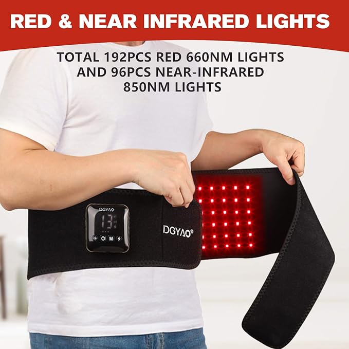 Corded New Therapy Belt (Plug Needed) + D MAX Cordless Red Light Therapy Belt (with Battery Controller)