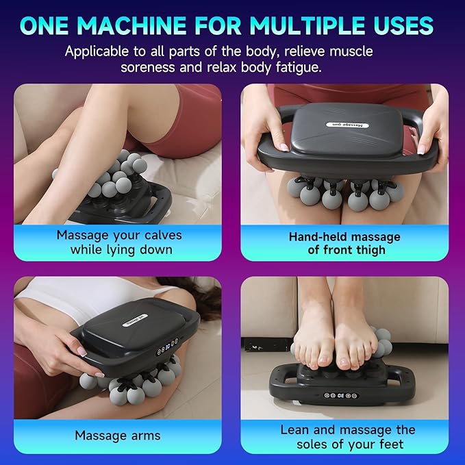 Upgraded 20-Head Massage Gun Set Multi Head Massage Gun with 3 Modes &amp 30 Levels Intensities Deep Tissue Massager Muscle Massage Guns for Body Muscle Pain Relief