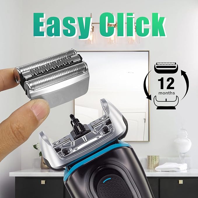Series 8 83M Electric Shaver Head ReplacementCompatible with Braun S8 Replacement Head Electric Razor Blades Model 8370cc8340s8350s84672 Pack